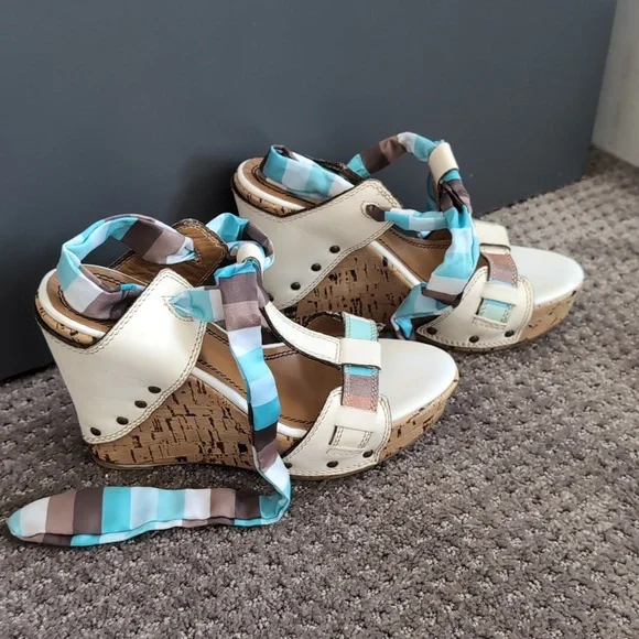 Miss Sixty Wedge Platforms Size 38 (Size 8) - Picture 2 of 5